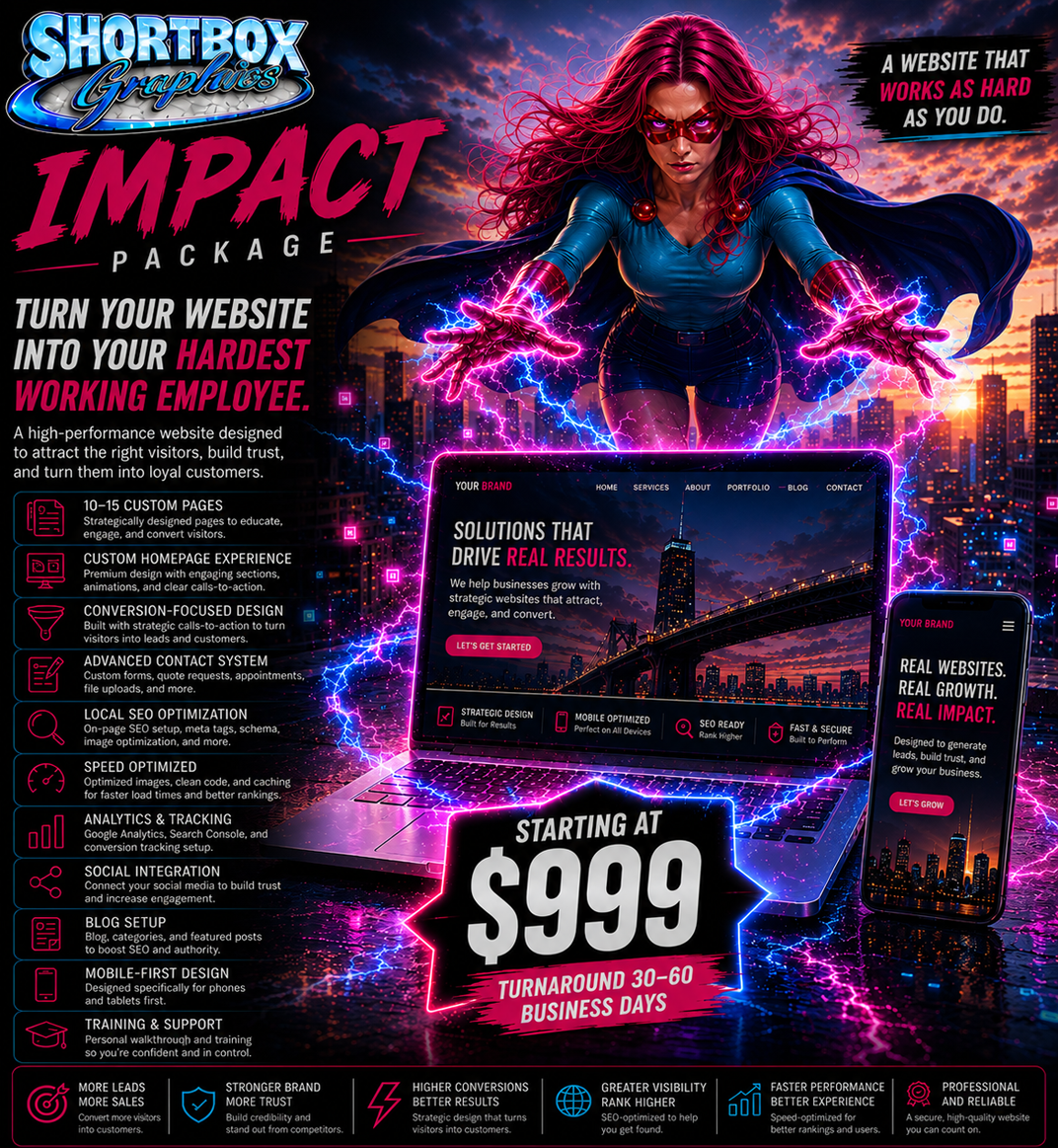 Impact - A Website that works as HARD as you do.